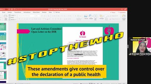 #STOPTHEWHO CALL TO ACTION: OPPOSE INTERNATIONAL HEALTH REGULATION AMENDMENTS THIS MAY 2022