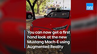 Ford is leveraging augmented reality to show off its new Mustang Mach-E.