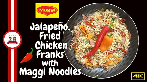 Jalapeño Fried Chicken Franks with Maggi Noodles