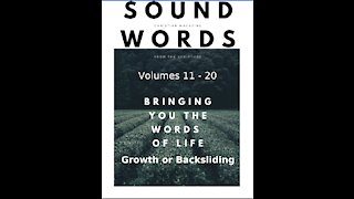 Sound Words, Growth or Backsliding