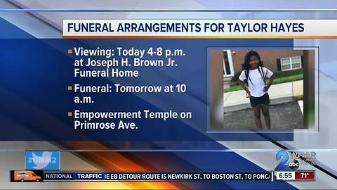 Funeral arrangements set for Friday for Taylor Hayes