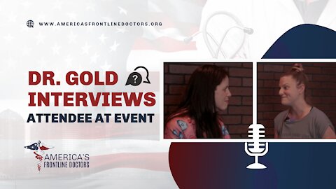 Dr. Gold Interviews Attendee at Event in Atlanta