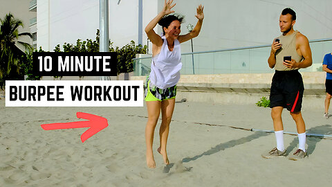 Quick & Effective 10 Minute Follow Along Burpees Workout | WOD 1