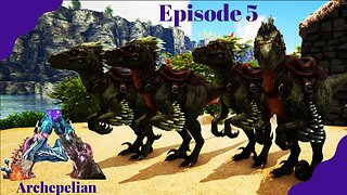 Exploring with The Raptor Pack! Archepelian Map - ARK Survival Evolved - Ep 5