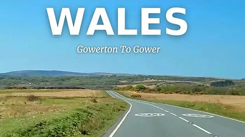 Sunny And Beautiful Drive In Wales - From Gowerton To Gower "Three Cliffs Bay"