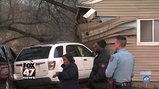 Car Crashes into South Lansing house