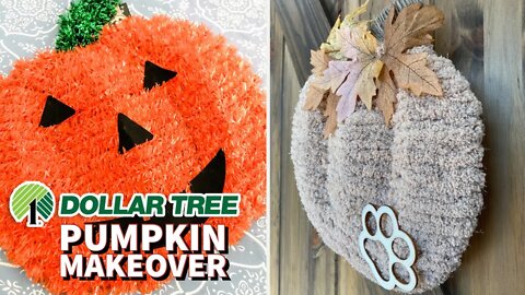 Dollar Tree Pumpkin Makeover