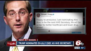 President Trump nominates former Eli Lilly exec to HHS secretary