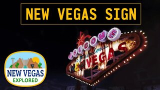 Fallout New Vegas | Fabulous New Vegas Sign Explored