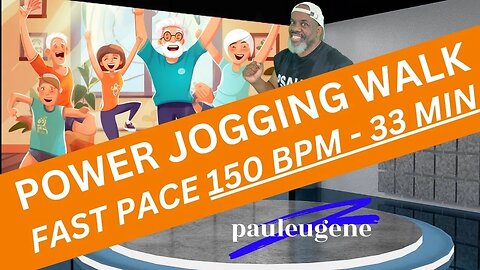 Fast-Paced Power Jog and Walk at 150 BPM | 33-Minute Cardio Workout | Boost Your Mood and Endurance!