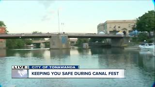 City of Tonawanda Police patrol streets & water during Canal Fest