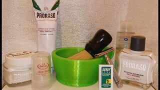 Edwin Jagger DE89 and Proraso White Sensitive ( My seconde ever shave with Safety Razor )