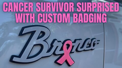 CUSTOM BRONCO BADGING FOR A CANCER SURVIVOR WITH HELP FROM DARKMATTER DESIGN.