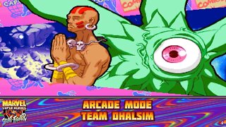 Marvel Super Heroes VS. Street Fighter: Arcade Mode - Team Dhalsim