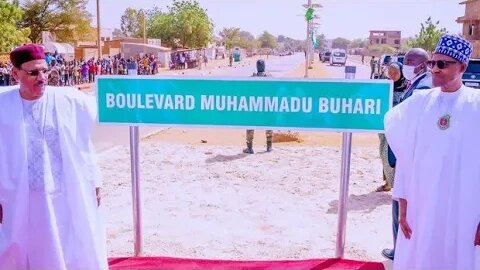 Muhammadu Buhari Boulevard” In Niger Republic Defaced With Opprobrious Graffiti.