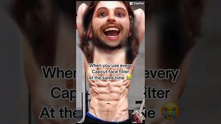 ALL AT ONCE #shorts #lol #funny #filter #face #capcut #fitness #bodybuilding #abs #lmao #humor #wow