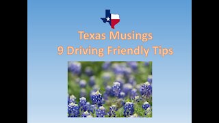 9 Driving Friendly Tips