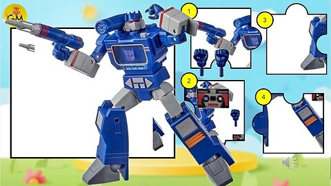 Ayo bermain puzzle mainan anak transformers Soundwave || Gudang Mainan