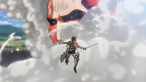 Attack On Titan - Eren vs Colossal Titan - First Fight | S01E05