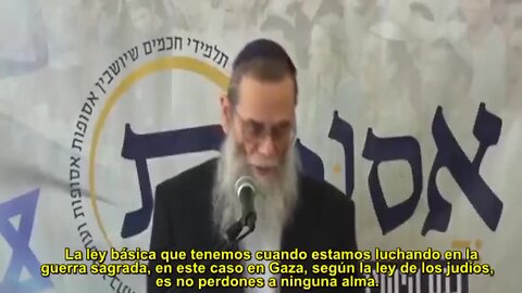 "No perdones a nadie." - Eliyahu Mali, rabino sionista (2024) (Genocida)