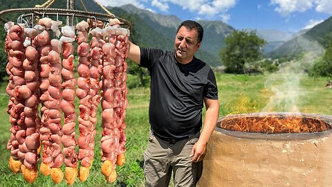 Recipe Turkey Testicles Fried In A Tandoor With Potatoes And Mushrooms