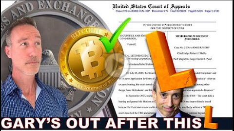 GENSLER OUT AFTER THIS MASSIVE SEC LOSS. BITCOIN & CRYPTO DUMP