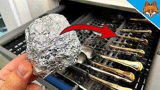 You would NOT BELIEVE what happens when you put Aluminum Foil in the Dishwasher 💥😱