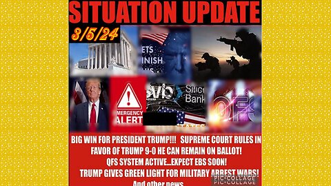 SITUATION UPDATE 3/5/24 - Covid-19/Jabs/Plan-Demics, Global Financial Crises, Cabal/Deep State Mafia