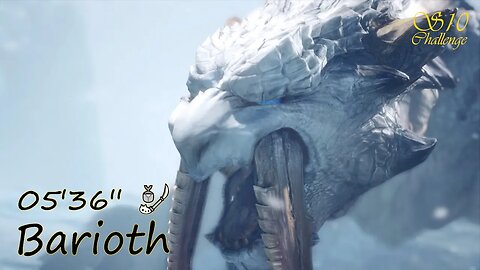Barioth (05'36'') | Insect Glaive | Monster Hunter World: Iceborne | "Sub 10 Challenge"