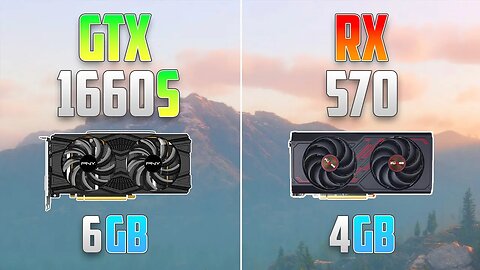 GTX 1660 Super vs RX 570 - 1080p