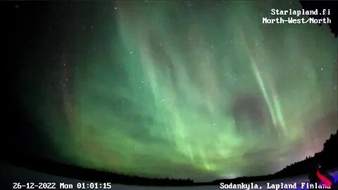 Northern Lights-Sodankylä, Finland 🌟 12/25/22 00:41