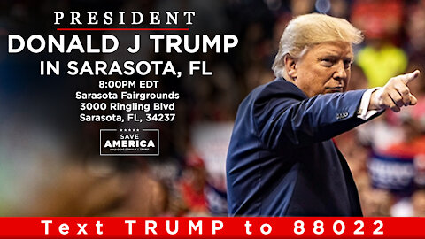 LIVE: President Donald J Trump in Sarasota, FL