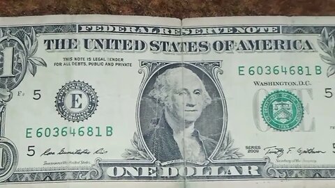 US one dollar note worth money// Don't spend 1 Dollar Bill..