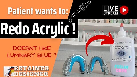 Patient wants to change the color! How to change acrylic color on a retainer.