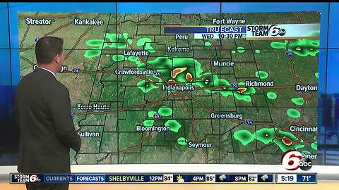 Heavy downpours expected, severe storm possible