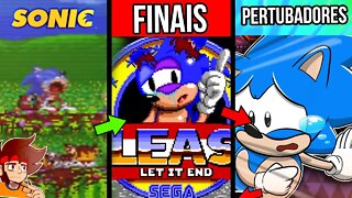 ESPECIAL TODOS os FINAIS do Sonic Pertubadores😈| Rk Play