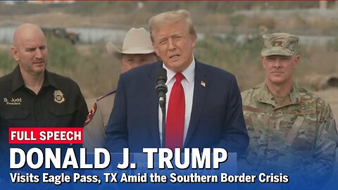 Full Speech: Trump border visit - Former president says he spoke to parents of Laken Riley