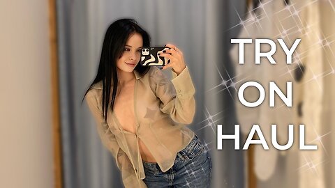 [4K] Transparent Try-on Haul with Karina | See Through Haul 2024