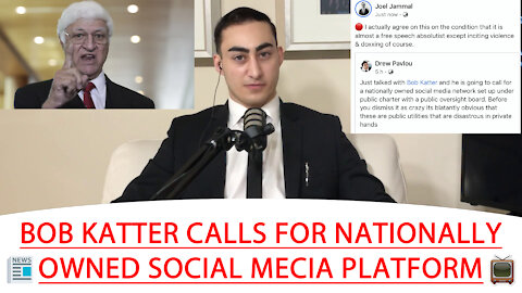 🔴 BOB KATTER CALLS FOR NATIONALLY OWNED SOCIAL MECIA PLATFORM 📺 📰