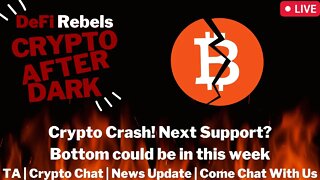 Crypto Crashes Again | Bottom In This Week | BNB not acquiring FTX | CPI Tomorrow | Support Levels