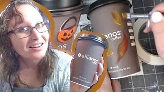 Designing Fall & Halloween Coffee Cups