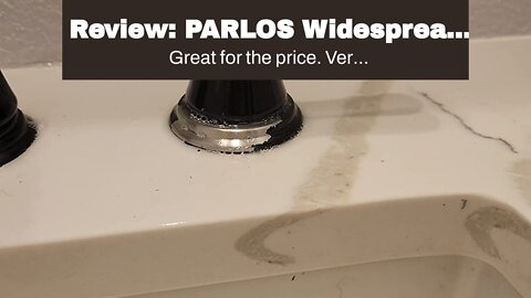 Review: PARLOS Widespread Double Handles Bathroom Faucet with Metal Pop Up Drain and cUPC Fauce...