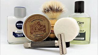 Osma Shaving Soap first try, Parker Variant, affordable shave.