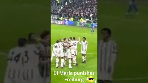 Juventus-Friburgo 1-0 ci pensa il solito Di Maria #shorts