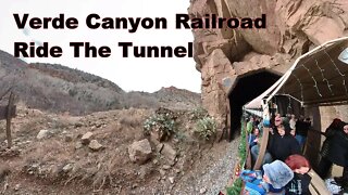 On The Train Going Through The Verde Canyon Tunnel. Clarkdale, AZ