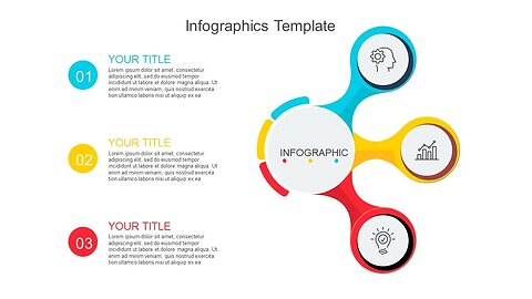 Powerpoint Template - 6 Option Rectangular Infographic design Free Template