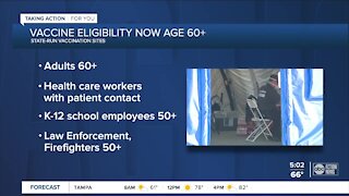 People 60 and older in Florida can get the COVID-19 vaccine starting Monday
