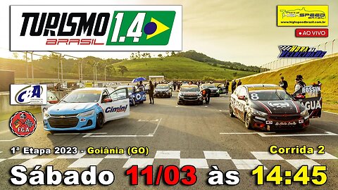 TURISMO 1.4 BR | Corrida 2 | 1ª Etapa 2023 - Goiânia (GO) | Ao Vivo