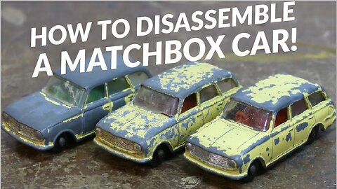 Matchbox Restoration - Disassembly Tutorial - How to remove wheels, drill rivets vauxhall victor