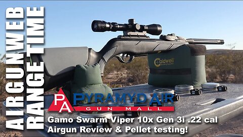 Gamo Swarm Viper Gen 3i .22 Cal Old School Airgun Review and Pellet Tests - Thank you Pyramid Air